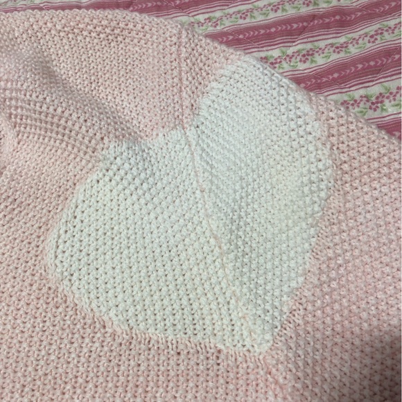 MARBLE Pink and White Crew Neck Sweater-L real nice sweater- new or like new - Picture 3 of 6